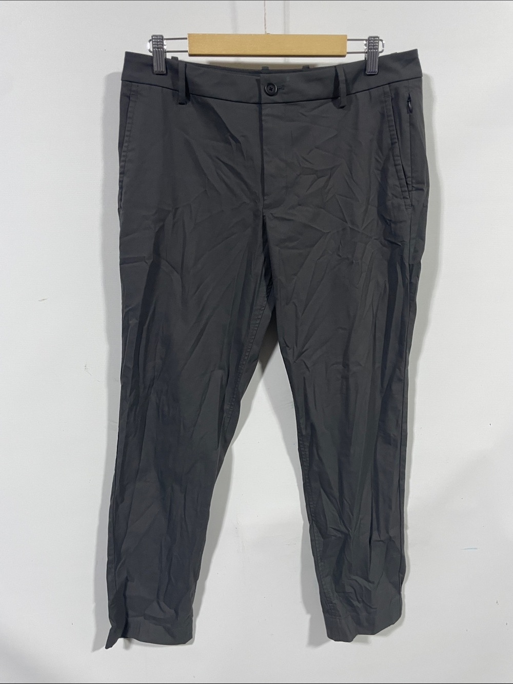 Kit and Ace Men's Charcoal Stretch Chinos